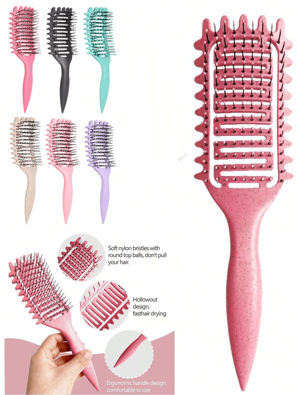 Curl Hair Brush,Curl Defining Brush For Curly Hair - Vented Detangling & Styling Comb| Reduces Pulling,Enhances Curls, Perfect For Blow-Drying