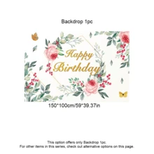 鼠尾草綠女性生日裝飾派對用品，花卉生日背景布，鼠尾草綠與粉色氣球花環套組，桌巾，婚禮裝飾鼠尾草綠腮紅紫金色氣球，適用花卉仙境主題嬰兒洗禮 - 粉綠桌布套 - 查看 4