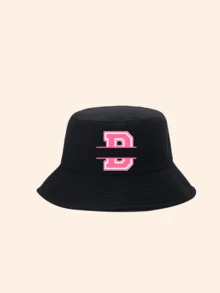 1pc Kids 26 Letter Custom Bucket Hat, Personalized Fashionable Versatile, Suitable As Gift, Fits Boys And Girls Daily Wear - Multicolor - View 28