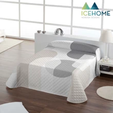 ICEHOME ICEHOME - Colcha Bouti Estampada - 100% Microfibra Extra Suave de Alta Calidad - ✅ Entrega 2-5 días ✅ - 10 Modelos Diferentes - Acolchado a Rombos - Cama 90-105/135/150/180 - Relleno Ligero 70 gramos - Fabricado en España