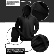 Ganguru Sweatshirt With Pocket Gospel Jesus Saves Unisex Cotton Frannelado - màu đen - Xem 3