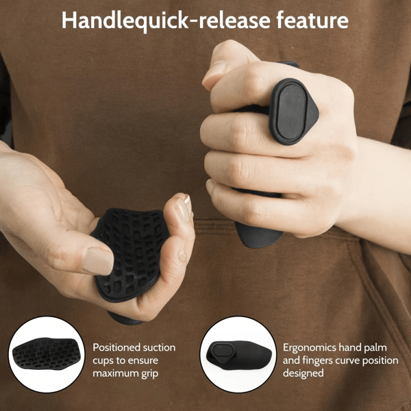 Ergonomic Hand Grip Strengthener - Silicone Finger Exerciser With Quick Release Handle, Ideal For Hand And Finger Strengthening, Hand Grip Strengthening | Ergonomic Design | Silicone Material
