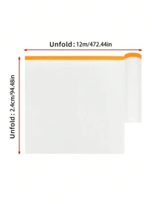 Schweres, wasserfestes und staubdichtes Kunststoffklebeband - klar, mit Klebestreifen als Kratzschutz für Möbel und Böden, geeignet für Heimdekoration, Umzüge und allgemeinen Schutz. Malerschutzfolie, selbstklebendes Plastik-Tropfband für Möbel und Wände, leicht zu entfernen, staubdicht, ideal für Malerarbeiten