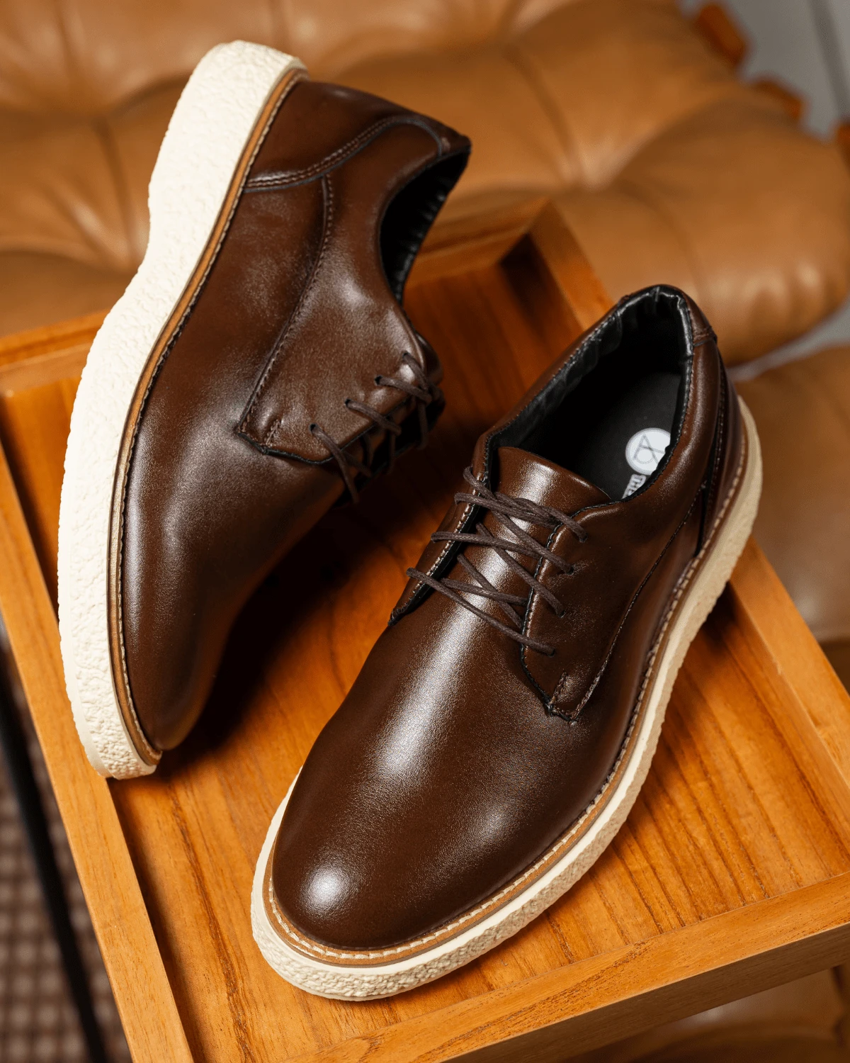 Giovanni Casual Adult Oxford Dress Shoe - 白蘭地 - 查看 1