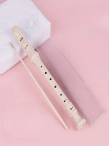 1pc 8-Hole Adjustable C-Tune Alto Recorder, Suitable For Beginners, Adults, And Professional Recorder Players - Recorder Musical Instrument With Cleaning Tool