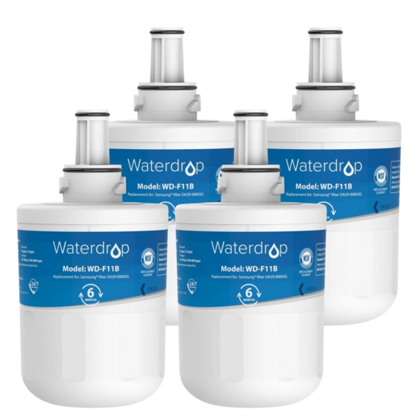1X Waterdrop DA29-00003G Fridge Water Filter, Compatible With Samsung® Aqua Pure Plus DA29-00003G DA29-00003B DA97-06317A DA61-00159A HAFCU1/XAA HAFIN2/EXP APP100 WF289