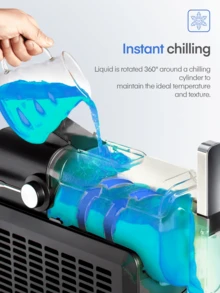 Slush Machine 2L For Home, No Ice Cubes Required, Self-Cleaning, 5-In-1 Slushie Machine For Slush, Cocktail, Frappé, Milkshake, Wine, Quick Freeze Technology - View 2