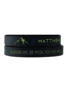 1pc/3pcs Religious Bible Verse Silicone Bracelet Rubber Wristband