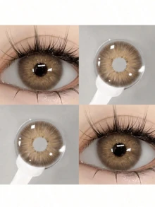 10 lentes de contacto, maquillaje de ojos, lentes suaves anuales, maquillaje soft, perfectos para disfraces Halloween, transformación creativa y eventos temáticos especiales. - Multicolor (color aleatorio) - Ver 2