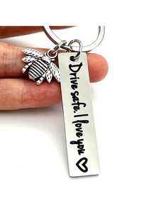 1 件装驾驶钥匙扣，适合爸爸男朋友，适合男士，适合卡车司机，适合情人节礼物，适合女士和男士，适合返校情人节 - 銀色 - 查看 8