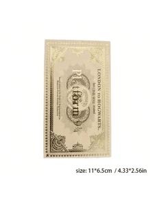 1pc Express Ticket - 943/257 Collectible Train Ticket - Movie & Anime Merchandise, Gold Foil Ticket - Cosplay Prop - Christmas, Birthday, New Year Gift