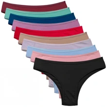 Kit 10 Calcinha De Algodão Tanga Conforto