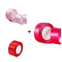 3 piezas de 4cm de cinta de satén, cinta decorativa para empaquetar cajas de regalo de colores, accesorios de ropa, decoración de fiestas de cumpleaños y festivales, cinta decorativa para hacer flores de rosa DIY - Multicolor - Ver 20