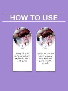 1pc Oral Cleaning Spray, Cleaning Tartar, Tooth Stains, Oral Odor, Fresh Breath, Universal For Cats And Dogs