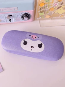 Sanrio Astuccio per occhiali carino con il personaggio Kuromi viola per donna, organizer per gioielli e occhiali da sole rosa con stampa My Melody, resistente e compressibile, accessorio portaocchiali estivo blu Cinnamoroll essenziale per auto e viaggio, portaocchiali da scrivania per scuola e ufficio, articoli Pochacco, regali di gruppo per damigelle, infermiere e insegnanti, regali per ragazze per vacanze e compleanni, articoli autorizzati Sanrio.