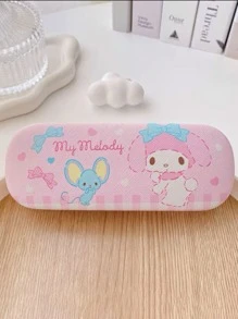 Sanrio Astuccio per occhiali carino con il personaggio Kuromi viola per donna, organizer per gioielli e occhiali da sole rosa con stampa My Melody, resistente e compressibile, accessorio portaocchiali estivo blu Cinnamoroll essenziale per auto e viaggio, portaocchiali da scrivania per scuola e ufficio, articoli Pochacco, regali di gruppo per damigelle, infermiere e insegnanti, regali per ragazze per vacanze e compleanni, articoli autorizzati Sanrio.