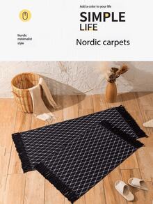 1PCSEntrance Door Mat, Entrance Mat, Door Mat, Japanese Washable Entrance Leather Carpet, Home Carpet - Black - View 5