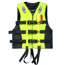 S M L XL XXL XXXLStock Adult Buoyancy Aid Sailing Kayak Boating Life Jacket Vest With A Whistle Attached - Fluorescent Green - View 2
