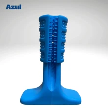 Mordedor Pet Higienizador Dental Cão Escova De Limpeza Bucal Brinquedo Para Cachorro Raças Pequenas - Azul - Visão 2