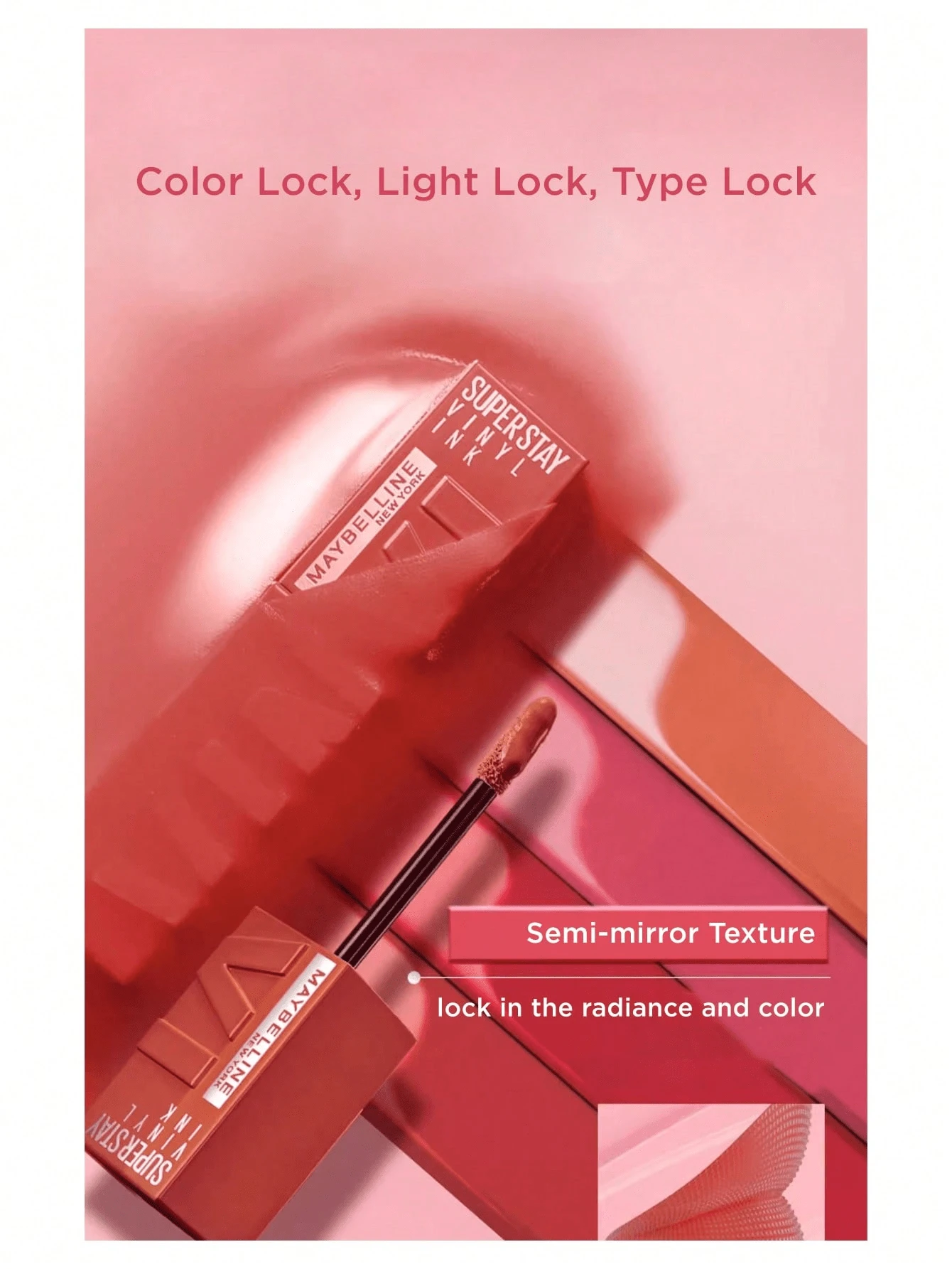 Maybelline Kissing Lipstick Lip Tint, Långvarig, Icke-överföringsbar, Vitgörande, Vattenfast, Matt - #240 Lätt kryddig (Limiterad upplaga) - Visa 1