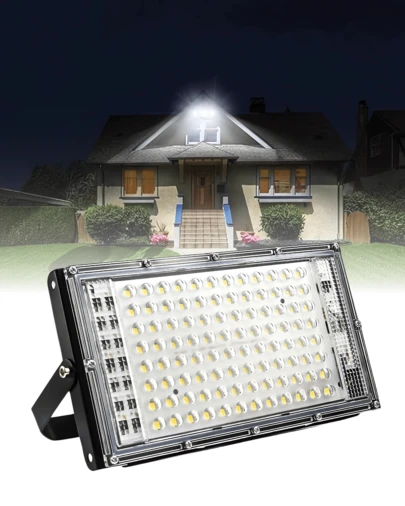 Megaluz 100W Reflector Led Exterior(Iluminación Equivalente a 1000W), Iluminación 3600 Lm | 6500K | IP65 Impermeable, lampara para exterior Apto Para Jardin/Terrazas/Patio/Estadio/Casas