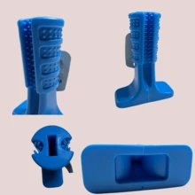 Mordedor Pet Higienizador Dental Cão Escova De Limpeza Bucal Brinquedo Para Cachorro Raças Pequenas - Azul - Visão 5