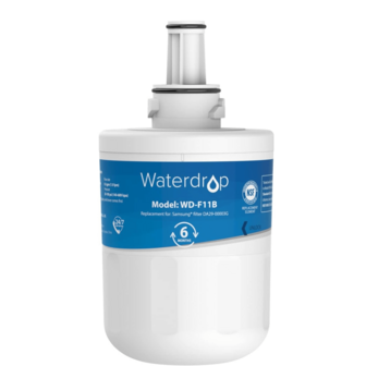 1X Waterdrop DA29-00003G Fridge Water Filter, Compatible With Samsung® Aqua Pure Plus DA29-00003G DA29-00003B DA97-06317A DA61-00159A HAFCU1/XAA HAFIN2/EXP APP100 WF289