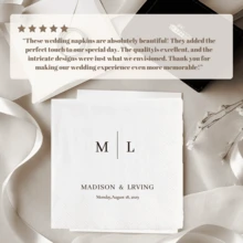 20-500张定制婚礼餐巾纸，三层字母组合个性化鸡尾酒餐巾纸，适用于单身派对、周年纪念、订婚派对——一次性饮料/甜点餐巾纸，也适用于情侣聚会、闺蜜之夜、婚礼餐桌装饰、圣诞派对装饰、秋季装饰、办公室装饰、优雅生活、永恒之爱 - 彩色 - 查看 8