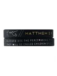 1pc/3pcs Religious Bible Verse Silicone Bracelet Rubber Wristband