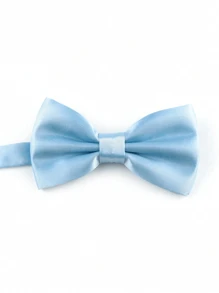 1 pièce Nœud papillon polyvalent de couleur unie pour hommes, convenant pour un usage quotidien, des mariages, des fêtes et des activités professionnelles