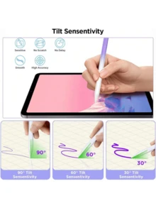 1 支适用于智能手机和平板电脑的通用电容式触摸屏手写笔，无需无线连接，USB 可充电，磁性合金材质，兼容 Apple/IOS/Android/Windows/IPad Pro Air Mini 平板电脑和智能手机，兼容 2018 年后更新的 Apple 平板电脑
