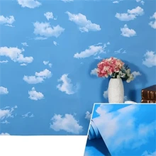 1 Roll Of Sky Blue Wallpaper 17.71"X196.8" Matte Texture Self-Adhesive Wallpaper Pvc Waterproof And Oil-Proof Stickers Are Peeled Off And Pasted, Easy To Remove, Suitable For Home Decoration And Wall Decoration
