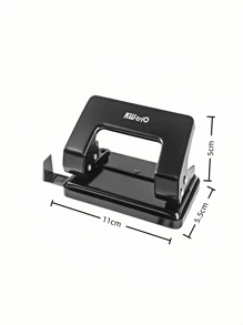 1pc Dual Hole Puncher, Portable Puncher, A4 Paper A5, Multifunctional Document Puncher, Loose Leaf Bill Card Binding, Office Supplies, Hand Account Metal Puncher, Stationery Accessories, School Supplies, Suitable For Boys And Girls, Students, White-Collar Workers, Teachers, Warehouse Staff, Etc,Back To School