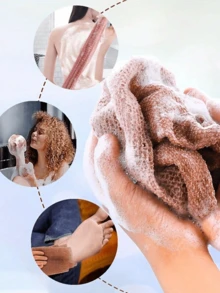 3/1 件去角质非洲网状沐浴海绵、浴巾尼龙、浴巾浴巾，用于日常皮肤平滑和擦洗、淋浴沐浴海绵网状泡沫球、2/5/10 件、去角质沐浴巾用于沐浴、清洁泡沫浴球、深层清洁沐浴球用于沐浴 - 彩色 - 查看 8