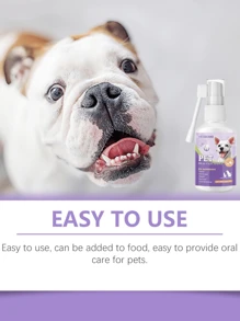 1pc Oral Cleaning Spray, Cleaning Tartar, Tooth Stains, Oral Odor, Fresh Breath, Universal For Cats And Dogs