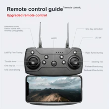 Dual-Camera E99 Drone, 1080P HD Foldable Beginner Drone For Kids And Adults. Remote-Controlled Quadcopter With Stable Hovering Capability And One-Touch Launch-The Perfect Gift For Christmas And Halloween. - 黑色 - 查看 7