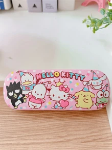 Sanrio Astuccio per occhiali carino con il personaggio Kuromi viola per donna, organizer per gioielli e occhiali da sole rosa con stampa My Melody, resistente e compressibile, accessorio portaocchiali estivo blu Cinnamoroll essenziale per auto e viaggio, portaocchiali da scrivania per scuola e ufficio, articoli Pochacco, regali di gruppo per damigelle, infermiere e insegnanti, regali per ragazze per vacanze e compleanni, articoli autorizzati Sanrio.