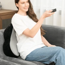 Memory Foam Reading Pillow For Gaming, For Arm Rest Lap Desk With Side Pockets,For Working,Writing,Playing In Bed&Sofa - Black - View 8