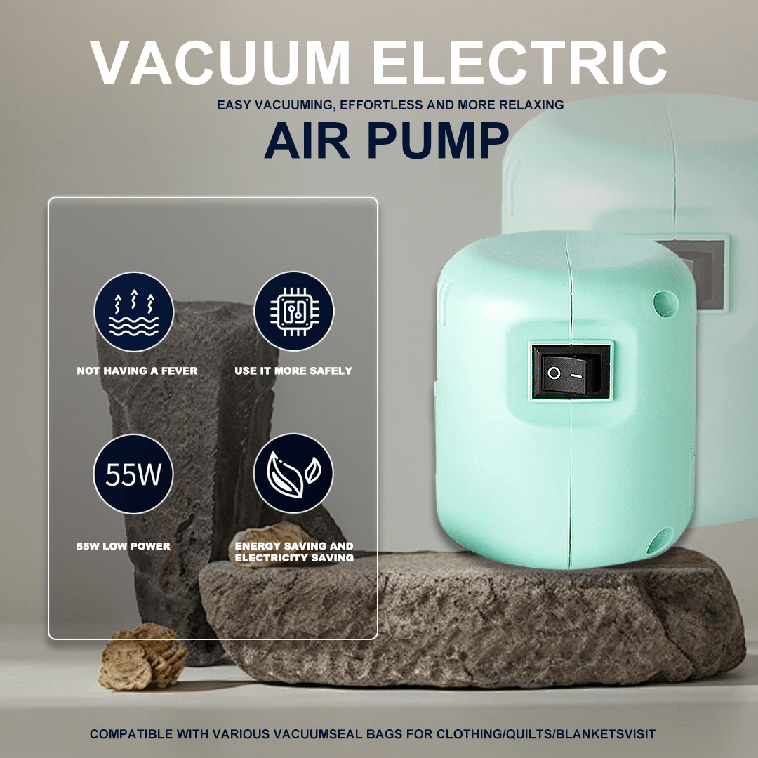 AOYI 1pc Fully Automatic Portable Mini Handheld Electric Air Pump, Suitable For Clothes & Quilt Storage Bags