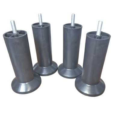 Kit 4 Pés Cama Box Plástico Torre