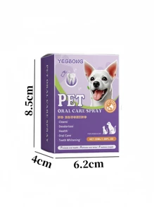 1pc Oral Cleaning Spray, Cleaning Tartar, Tooth Stains, Oral Odor, Fresh Breath, Universal For Cats And Dogs