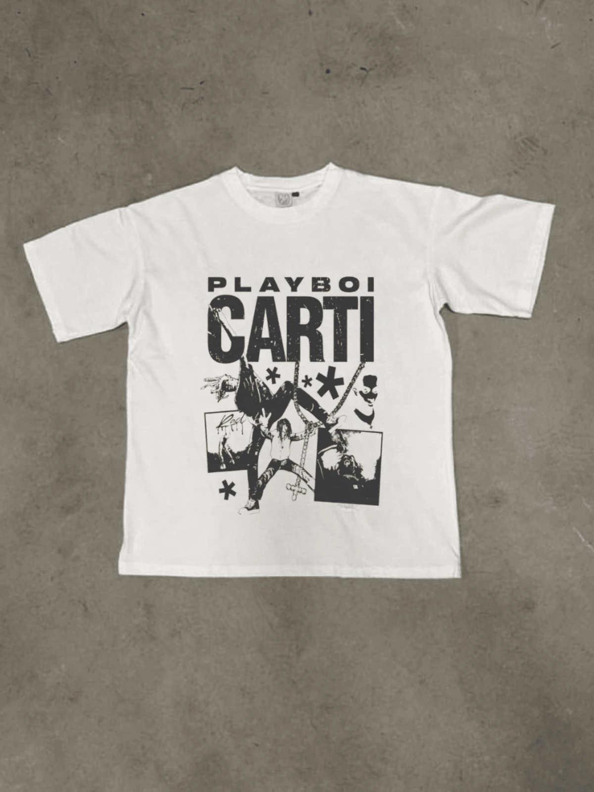 Print Basic T-Shirt - White - trắng - Xem 1