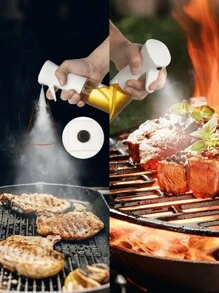 زجاجة رش زيت مطبخ أوعية سعة 200 مل أو 300 مل أو 500 مل لرش زيت الزيتون والطهي والمشويات والخبز والتخييم، أسود، حاوية فارغة لرش الخل وصوص الصويا