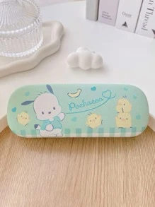Sanrio Astuccio per occhiali carino con il personaggio Kuromi viola per donna, organizer per gioielli e occhiali da sole rosa con stampa My Melody, resistente e compressibile, accessorio portaocchiali estivo blu Cinnamoroll essenziale per auto e viaggio, portaocchiali da scrivania per scuola e ufficio, articoli Pochacco, regali di gruppo per damigelle, infermiere e insegnanti, regali per ragazze per vacanze e compleanni, articoli autorizzati Sanrio.