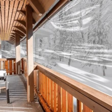 1pc Heavy Duty Transparent Vinyl Tarp - Waterproof & Windproof, With Extra Grommets And Ropes, Suitable For Outdoor Use - Great For Patio, Porch Canopy, Plant Cover And Camping