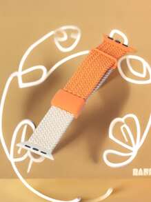1pc Color Block Magnetic Strap Kids Watch Band Compatible With Apple Watch 38mm 40mm 41mm 42mm 44mm 45mm 46mm 49mm For Girls Boys,Sport Nylon Braided Elastic Loop Replacement Bracelets Compatible With Apple Watch Series10 9 8 7 6 5 4 3 2 1 SE Ultra1/2 For Woman Man Small Wrist