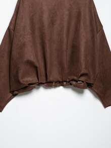 Chaqueta verde de estilo vintage casual y versátil de tela con efecto, nueva colección de otoño/invierno de Seelio