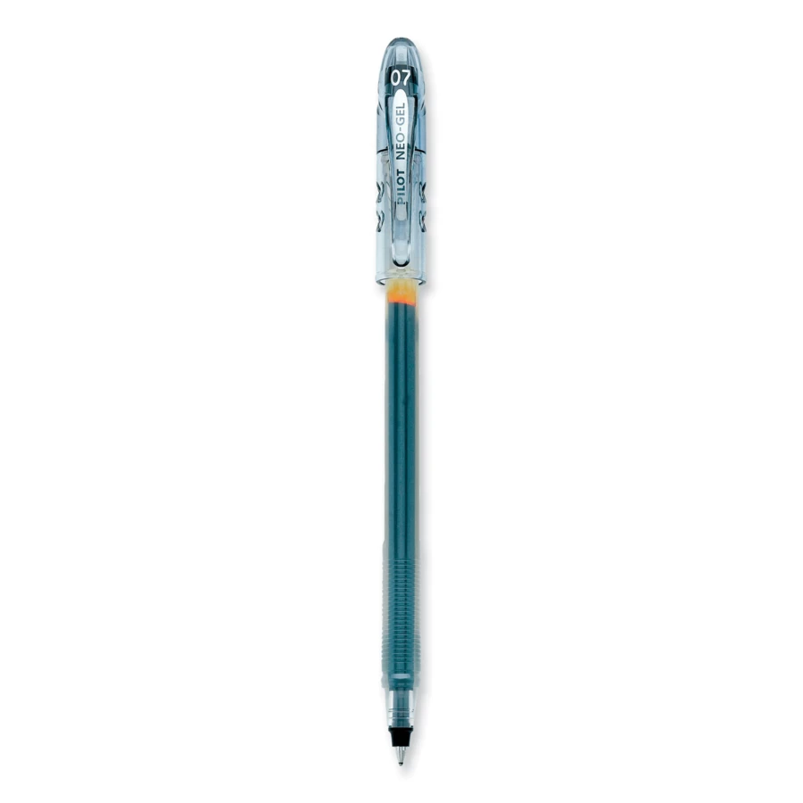 Pilot Neo-Gel Gel Pen, Stick, Fine 0.7 Mm, Black Ink, Black Barrel, Dozen - 黑色 - 查看 1