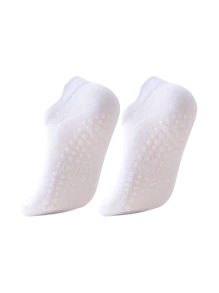 2/4 pary czarnych i białych krótkich skarpetek do jogi/pilatesu/tańca, oddychające, antypoślizgowe, miękkie i wygodne
