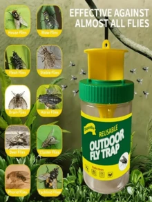 1pc, Fly Bottle, Fly Collector, Insect Moth Collection Bottle, Fly Cage, Flying Insects Will Not Be Able To Fly Out Once Entered, No Traps, No Bait